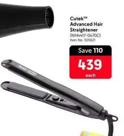 Makro Cutek Advanced Hair Straightener offer