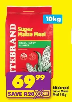 Shoprite Ritebrand Super Maize Meal 10kg offer