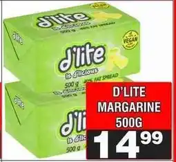 Advance Cash n Carry D'LITE MARGARINE 500G offer