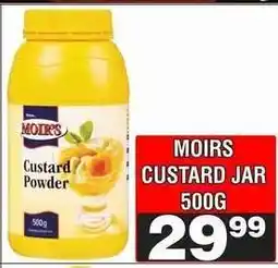 Advance Cash n Carry MOIRS CUSTARD JAR 500G offer