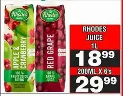 Advance Cash n Carry RHODES JUICE 1L offer