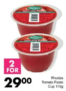 Save Rhodes Tomato Paste Cup offer