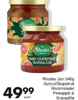 Save Rhodes Jam Apricot/ Grapefruit Maramalade/ Pineapple & Granadilla offer