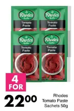 Save Rhodes Tomato Paste Sachets offer