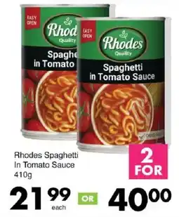 Save Rhodes Spaghetti In Tomato Sauce offer