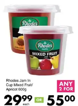 Save Rhodes Jam In Cup Mixed Fruit/ Apricot offer