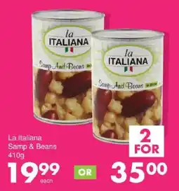 Save La Italiana Samp & Beans offer