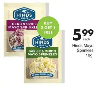 Save Hinds Mayo Sprinkles offer
