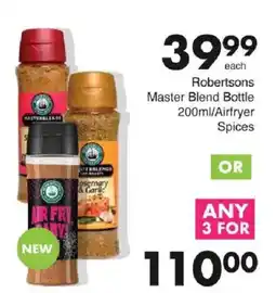 Save Robertsons Master Blend Bottle/ Airfryer Spices offer