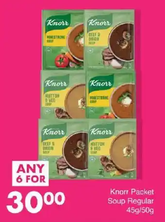 Save Knorr Packet Soup Regular offer