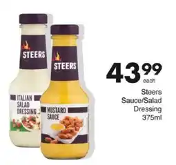 Save Steers Sauce/ Salad Dressing offer
