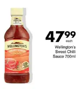 Save Wellington's Sweet Chilli Sauce offer