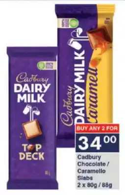 President Hyper Cadbury Chocolate/ Caramello Slabs offer