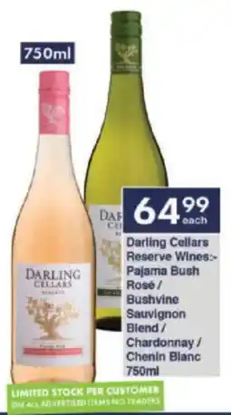 President Hyper Darling Cellars Reserve Wines Pajama Bush Rosé/ Bushvine Sauvignon Blend/ Chardonnay/ Chenin Blanc offer