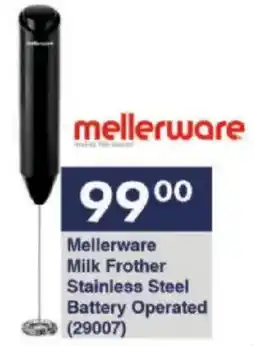President Hyper Mellerware Milk Frother Stainless Steel Battery Operated offer