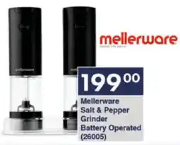 President Hyper Mellerware Salt & Pepper Grinder Battery Operated offer