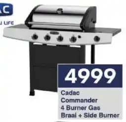 President Hyper Cadac Commander 4 Burner Gas Braai + Side Burner offer