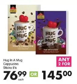Save Hug In A Mug Cappucino Sticks offer