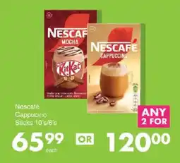 Save Nescafé Cappucino Sticks offer