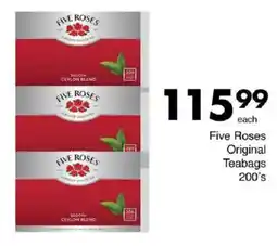 Save Five Roses Original Teabags offer