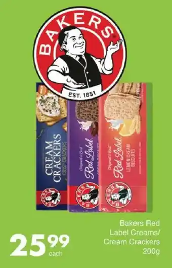 Save Bakers Red Label Creams/ Cream Crackers offer