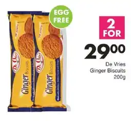 Save De Vries Ginger Biscuits offer
