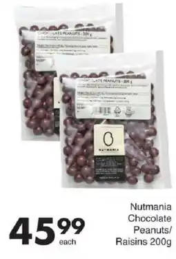 Save Nutmania Chocolate Peanuts/ Raisins offer