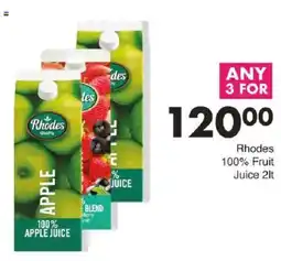 Save Rhodes 100% Fruit Juice offer