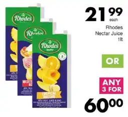 Save Rhodes Nectar Juice offer