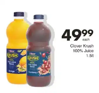 Save Clover Krush 100% Juice offer