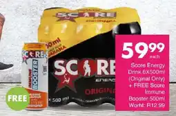 Save Score Energy Drink offer