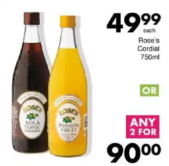 Save Rose's Cordial offer