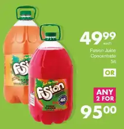 Save Fusion Juice Concentrate offer