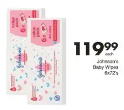 Save Johnson's Baby Wipes offer