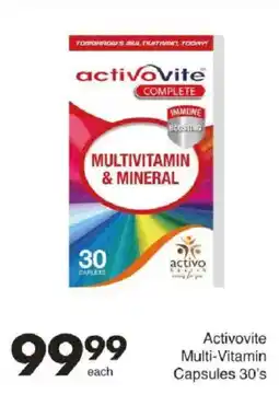 Save Activovite Multi-Vitamin Capsules offer