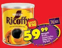 Shoprite Nescafé Ricoffy Instant Coffee offer