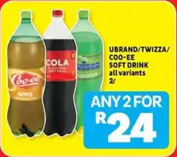 Usave Ubrand/ twizza/ coo-ee soft drink offer