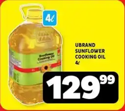 Usave Ubrand sunflower cooking oil offer