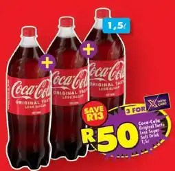 Shoprite Coca-Cola Original Taste Less Sugar Soft Drink offer