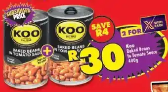Shoprite Koo Baked Beans In Tomato Sauce offer