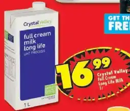 Shoprite Crystal Valley Full Cream Long Life Milk offer