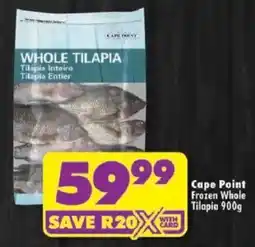 Shoprite Cape Point Frozen Whole Tilapia offer
