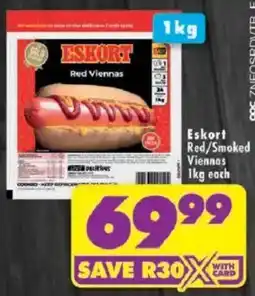 Shoprite Eskort Red/ Smoked Viennas offer