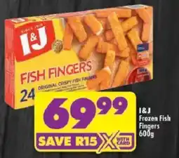Shoprite I&J Frozen Fish Fingers offer
