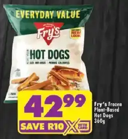 Shoprite Fry's Frozen Plant-Based Hot Dogs offer