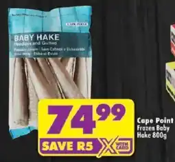 Shoprite Cape Point Frozen Baby Hake offer
