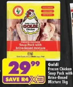 Shoprite Goldi Frozen Chicken Soup Pack with Brine-Based Mixture offer
