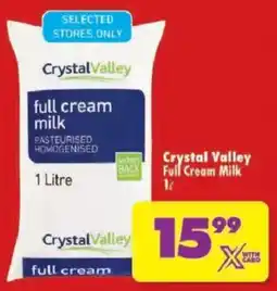 Shoprite Crystal Valley Full Cream Milk offer