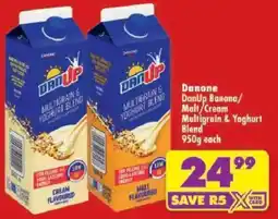 Shoprite Danone DanUp Banana/ Malt/ Cream Multigrain & Yoghurt Blend offer