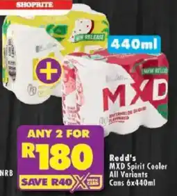 Shoprite Redd's MXD Spirit Cooler All Variants offer